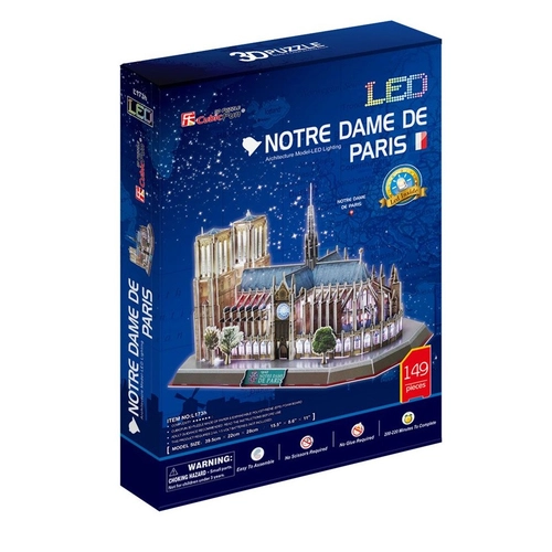 3D Пъзел с LED светлини NOTRE DAME De PARIS  | P1437617