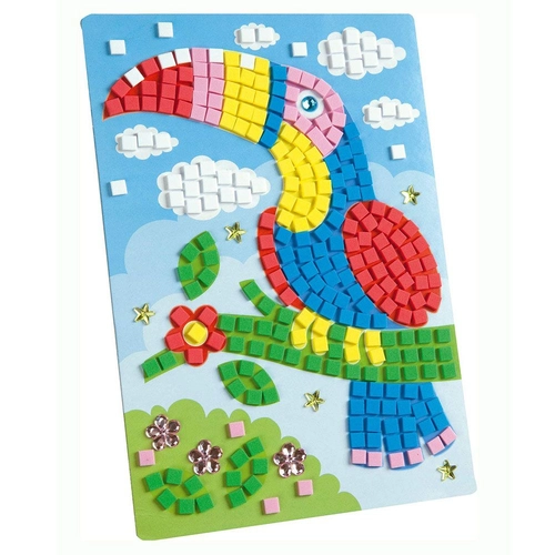 Направи картинки от цветни мозайки Птица Тукан | P1438894