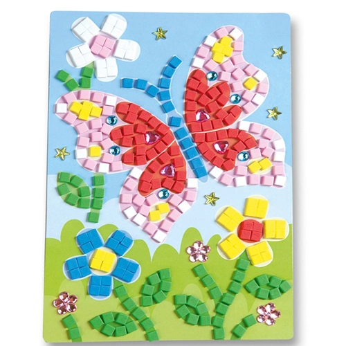 Направи картинки от цветни мозайки Пеперуда | P1438897