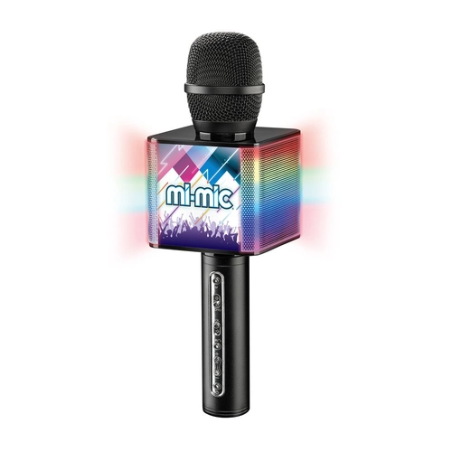 Микрофон с ефекти и стойка за телефон MI-MIC Черен | P1438916