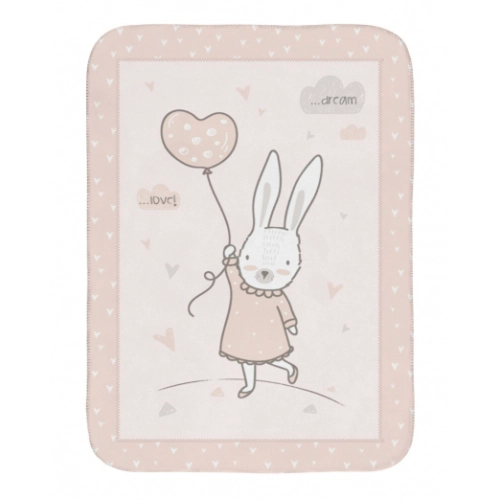 Бебешко меко одеяло 110/140 см Rabbits in Love | P1438963