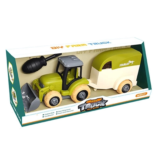Трактор за сглобяване с Ремарке и Кон Farm Truck | P1439034