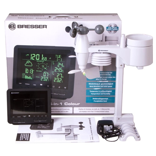 Bresser 5-in-1 Weather Station with Colour Display, black | P1439066