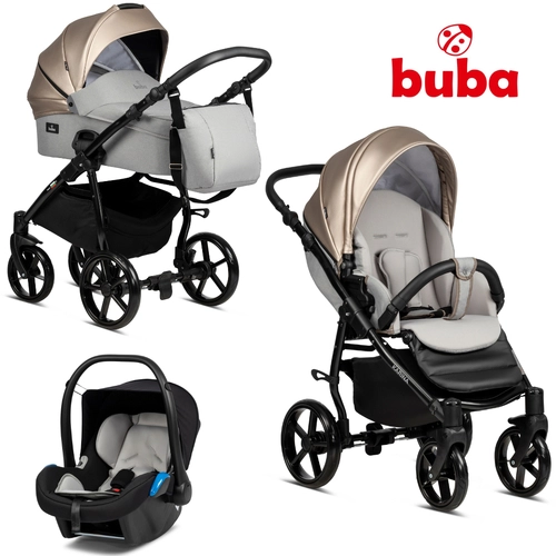 Бебешка количка Buba Karina 3в1, 252 Warm Grey | P1439238