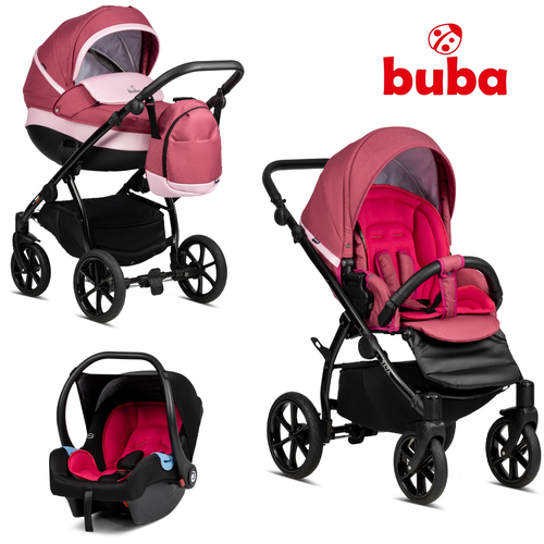 Бебешка количка Buba Zaza 3в1, 336 Berry | P1439243