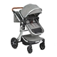 Комбинирана детска количка Polly 3в1 сив  - 6