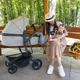 Комбинирана детска количка Ellada 3в1 сив  - 3