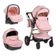 Комбинирана детска количка Polly 3в1 розов  - 1