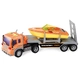 Камион с платформа и лодка Transport Truck 1:16  - 1
