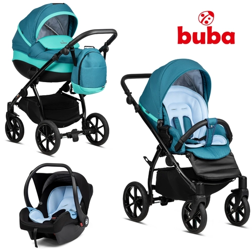 Бебешка количка Buba Zaza 3в1, 026 Sea Blue | P1439245