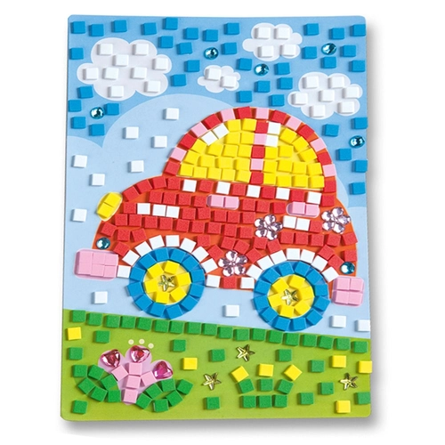 Направи картинки от цветни мозайки Автомобил | P1439262