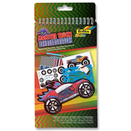 Книжка за рисуване със стикери и шаблони Страхотни автомобили | P1439279