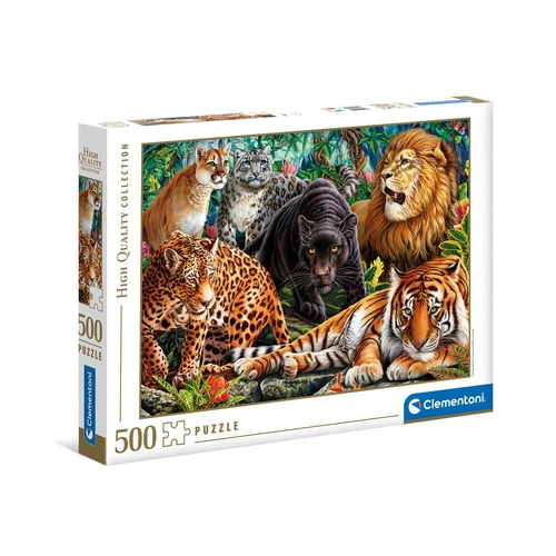 Детски пъзел High Quality Collection Wild Cats 500 части | P1439327