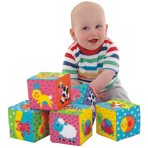 Бебешки меки кубчета Животни | P1439343