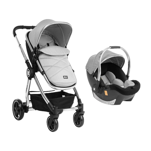 Комбинирана  детска количка 3 в 1 Allure Grey silver chrome | P1439385