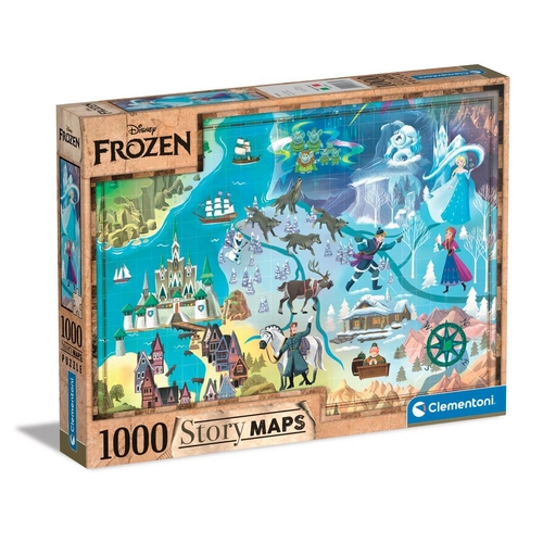 Пъзел Disney Story Maps Frozen 1000ч. | P1439515