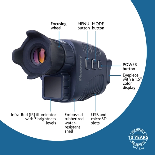 Цифров далекоглед за нощно виждане Discovery Night ML10 с триножник  - 14