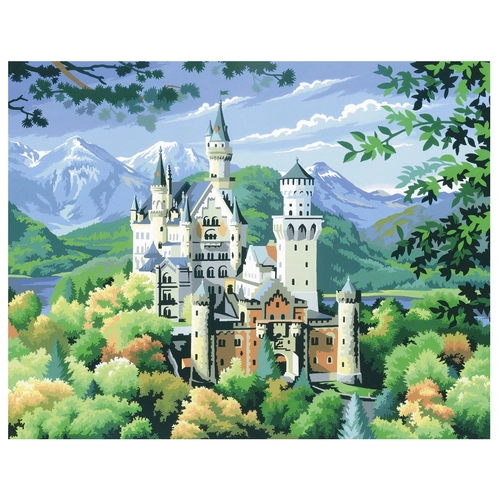 Рисуване по номера Нойшвайнщайн замък в Германия | P1439745