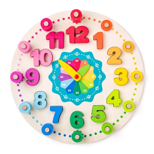 Дидактически часовник с броене и цифрите от 1-12 | P1439935