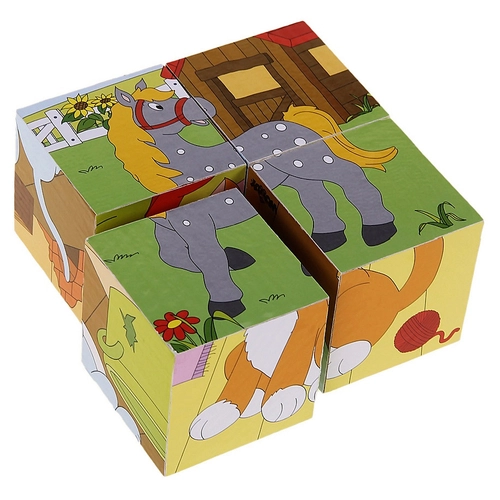Дървени кубчета 2x2 Ферма | P1439962