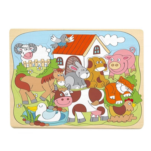 Дървен пъзел Животните от фермата | P1440061