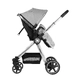 Комбинирана  детска количка 3 в 1 Allure Grey silver chrome  - 4