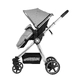 Комбинирана  детска количка 3 в 1 Allure Grey silver chrome  - 5