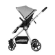 Комбинирана  детска количка 3 в 1 Allure Grey silver chrome  - 6