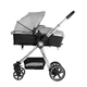 Комбинирана  детска количка 3 в 1 Allure Grey silver chrome  - 9