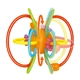 Силиконова гризалка Цветни рингове с мъниста  - 1