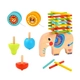 Комплект забавни детски игри Слонче за баланс, пумпали и йо-йо 