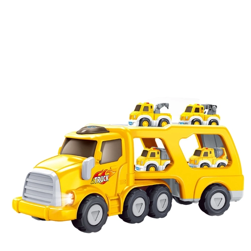 Детска камион с платформа и колички  - 1