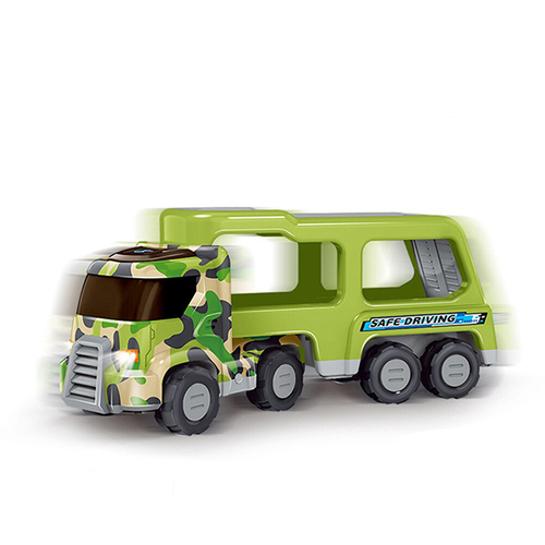 Детска играчка Мily, военен камион с колички, зелен | P10971340