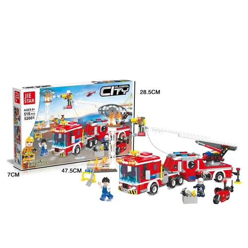Детски конструктор Пожарна NYFD с играчки  - 1