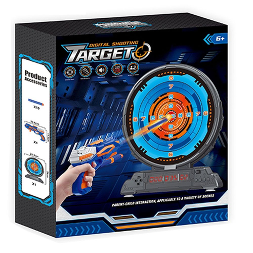 Бластер с меки патрони и мишена Digital Shooting Target | P1440512