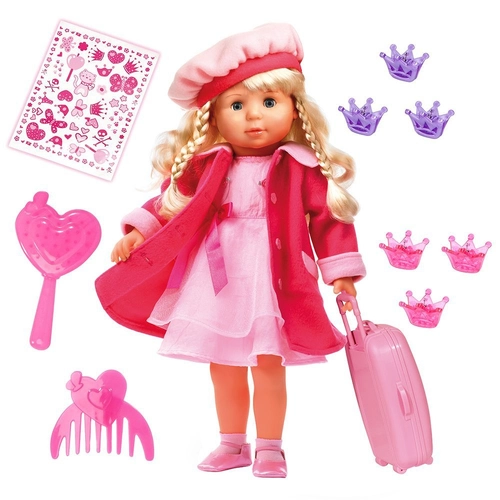 Пееща и говореща кукла Мария с розово палто | PAT19