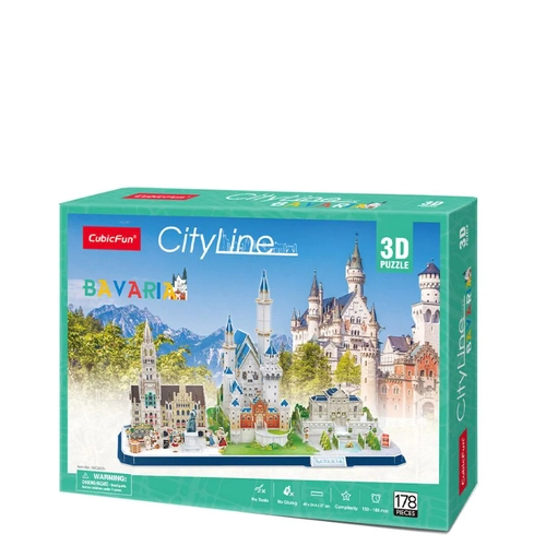 Детски 3D пъзел City Line Bavaria 178ч. | PAT94