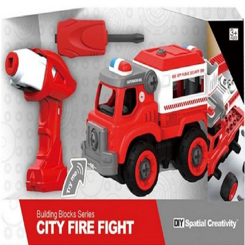 Детска пожарна за сглобяване с винтоверт City Sanitation | PAT114