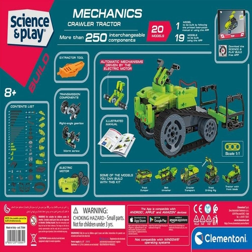 Детски конструктор Mechanics Laboratory Трактори 250ч.  - 2