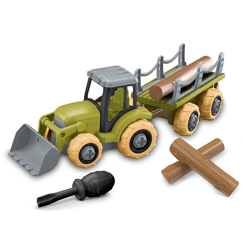 Детска играчка Farm Truck Трактор за сглобяване с Товарно Ремарке  | PAT192