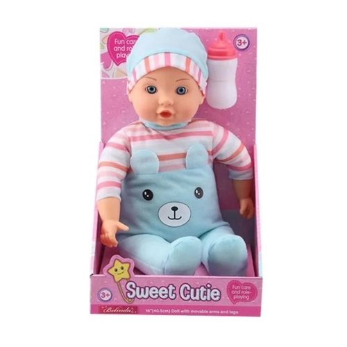 Детска мека кукла бебе Belinda 40см.  | PAT196