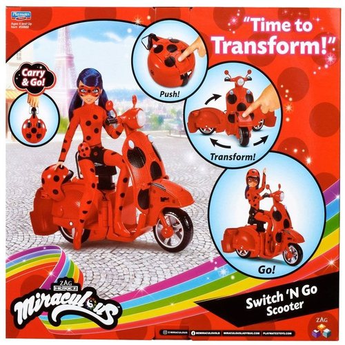 Детска играчка Playmates Miraculous Трансформиращ се скутер с Калинка | PAT203