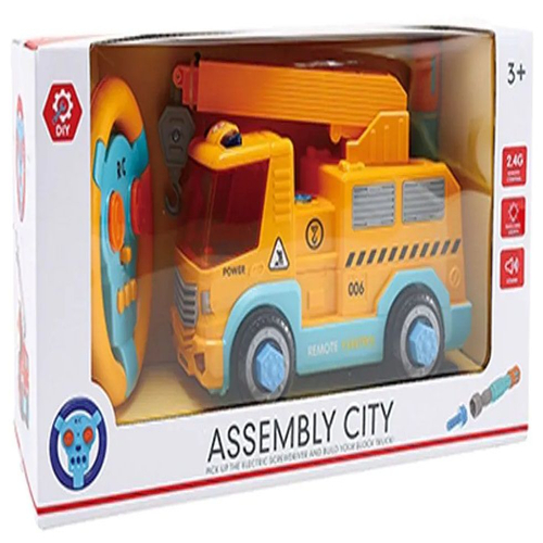 Детска играчка за сглобяване Assembly City Камион с кран, R/C | PAT212