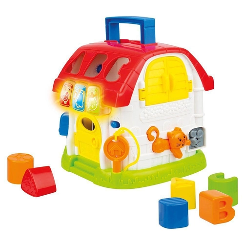 Бебешка образователна играчка Активен център къща сортер | PAT228