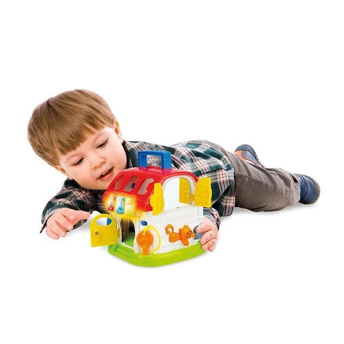 Бебешка образователна играчка Активен център къща сортер  - 6