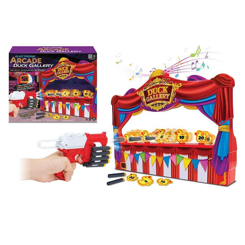 Детски комплект за игра Електронна мишена с патета и бластер Duck Gallery Arcade | PAT252