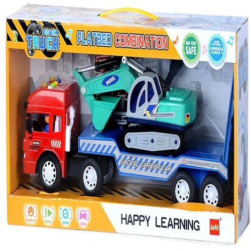 Детски комплект за игра Камион автовоз с верижен багер Power Truck  | PAT274