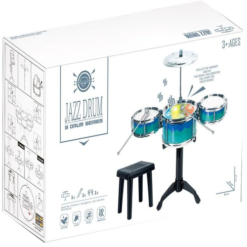 Детски комплект Jazz Drum Барабани със стол | PAT285