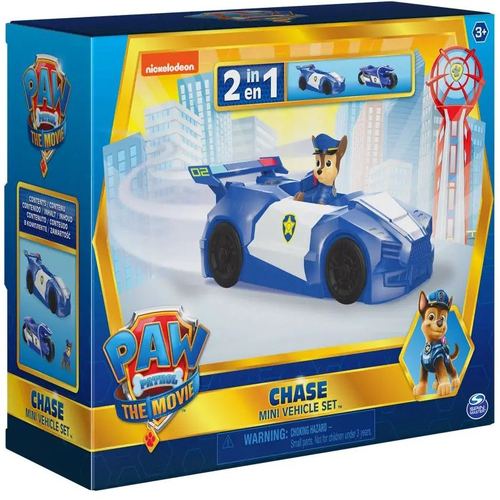 Детска играчка Чейс с кола/мотор 2 в 1 Paw Patrol The Movie  | PAT306