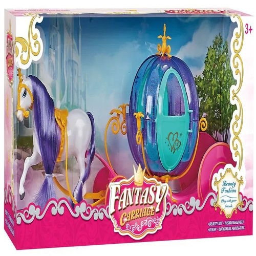 Детска играчка Каляска за кукли с конче Fantasy Carriage  | PAT319